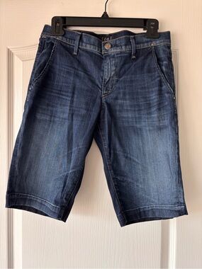 Citizen of Humanity Bermuda shorts mid rise dark blue women’s size 27